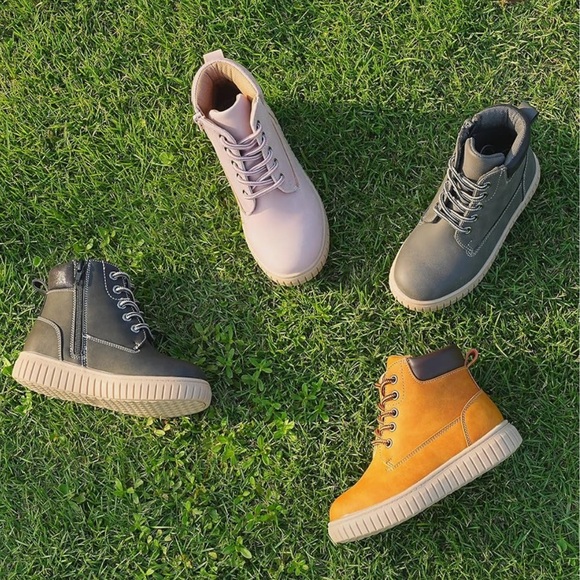 Tobfis Kids Zipper Ankle Boots Kids Sneaker Boot-Like High Top Design Pink 1 NWT - Picture 4 of 11